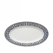 Ginori Labirinto Blue Pickle Dish - 9.25"